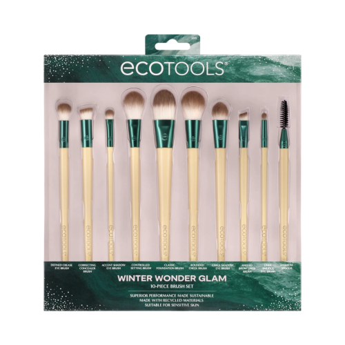 Ecotools - *Holidays* - Set di 10 pennelli Winter Wonder Glam