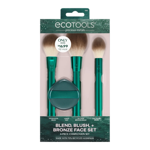 Ecotools - *Holidays* - Set pennelli Blend, Blush, + Bronze Face Set