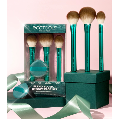 Ecotools - *Holidays* - Set pennelli Blend, Blush, + Bronze Face Set