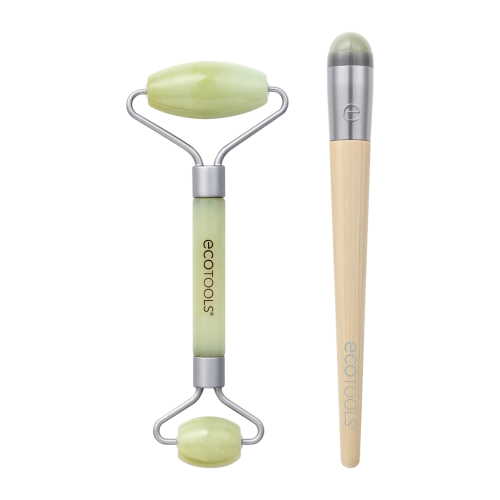 Ecotools - *Holidays* - Set rullo viso e rullo contorno occhi Jade Roller Duo