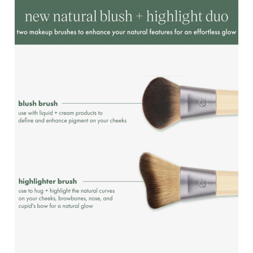 Ecotools - *New Natural* - Set pennelli Blush & Highlight Duo