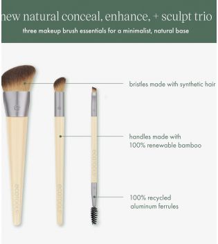 Ecotools - *New Natural* - Set di pennelli Conceal, Enhance & Sculpt Trio