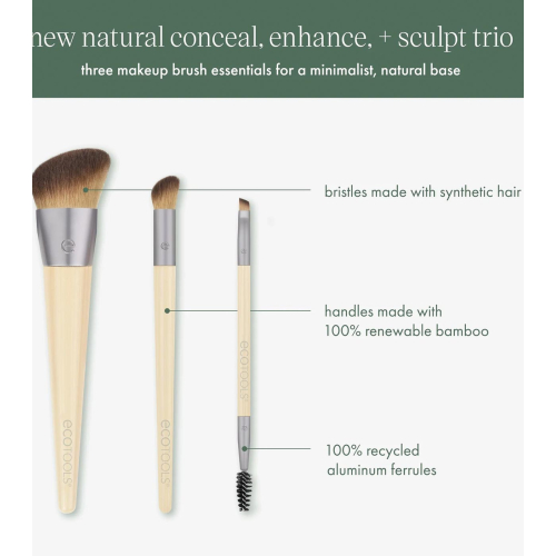 Ecotools - *New Natural* - Set di pennelli Conceal, Enhance & Sculpt Trio