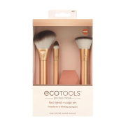 Ecotools - *Precious Metals* - Set di 3 pennelli + Spugna
