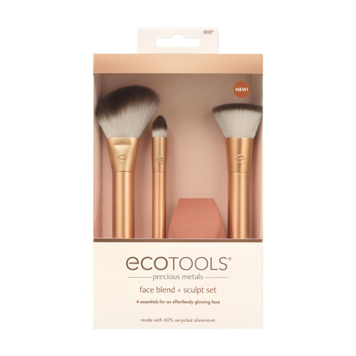 Ecotools - *Precious Metals* - Set di 3 pennelli + Spugna