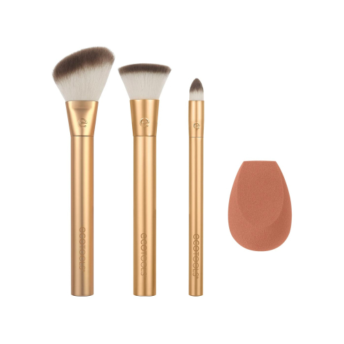 Ecotools - *Precious Metals* - Set di 3 pennelli + Spugna
