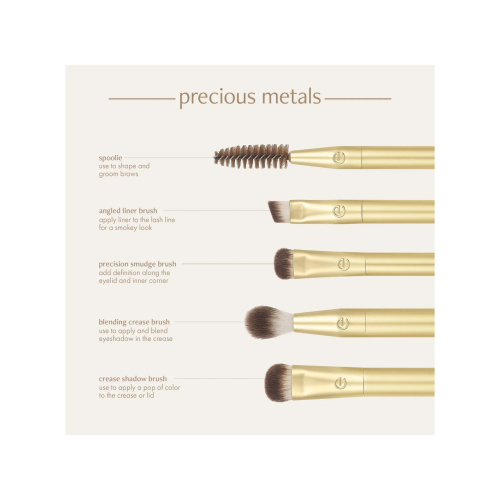 Ecotools - *Precious Metals* - Set di 5 pennelli Brightening Eye