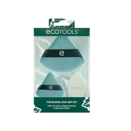 Ecotools - Set di pennelli + spugna The Blend and Set Kit