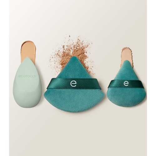 Ecotools - Set di pennelli + spugna The Blend and Set Kit