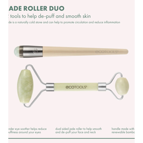 Ecotools - Set rullo viso e rullo contorno occhi Jade