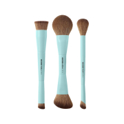 Eigshow - *Duo Series* - Set di 3 pennelli per trucco a doppia punta - Blue