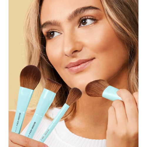Eigshow - *Duo Series* - Set di 3 pennelli per trucco a doppia punta - Blue