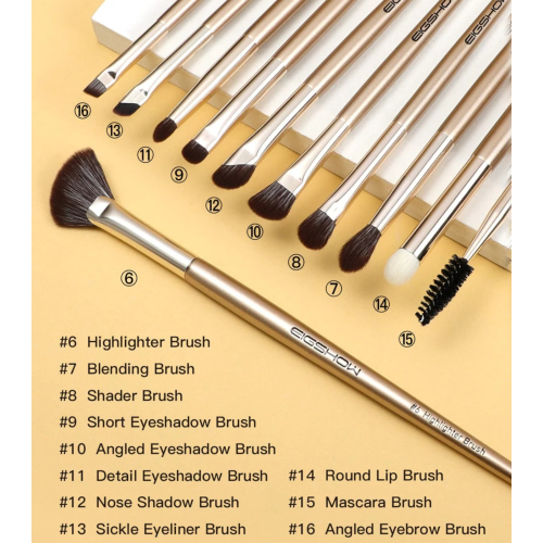 Eigshow - *Monarch Butterfly* - Set di 16 pennelli per il trucco
