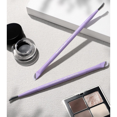 Eigshow - *Purple* - Pennello a doppia punta per eyeliner e sopracciglia - D109P
