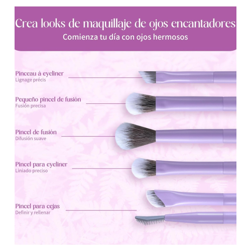 Eigshow - *Purple* - Set di 5 pennelli Eye Obsessed