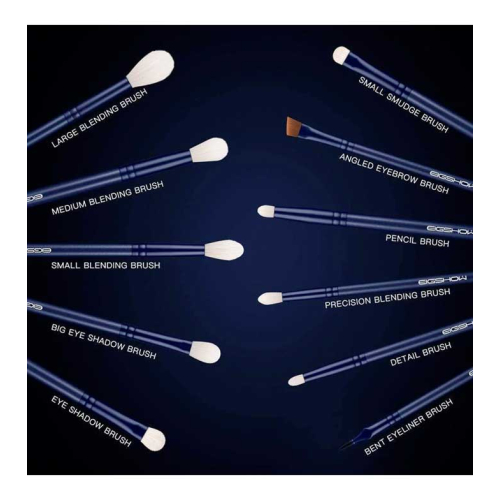 Eigshow - Set 11 pennelli occhi Jade Series - Tourmaline Blue