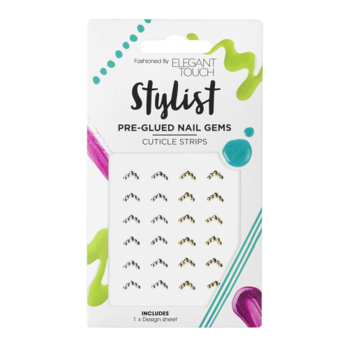 Elegant Touch - Pre-glued Nail Gems Stickers - Cuticle Strips