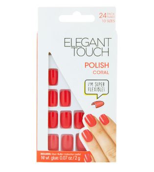 Elegant Touch - Unghie finte Polish - Coral