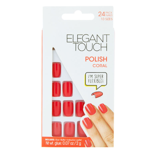Elegant Touch - Unghie finte Polish - Coral