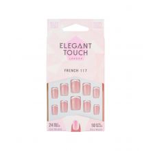 Elegant Touch - Unghie finte Natural French - 117: Squoval Pink