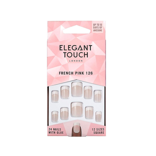 Elegant Touch - Unghie finte Natural French - 126: Small Pink