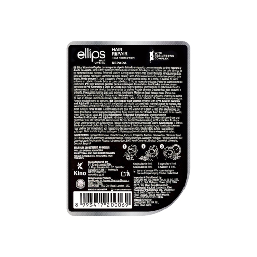 Ellips - Fiale vitaminiche per capelli con complesso pro-cheratina - Capelli danneggiati