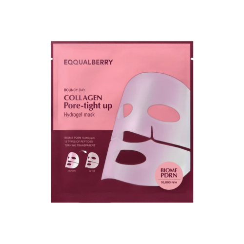Eqqualberry - Maschera viso in idrogel Collagen Pore-tight up