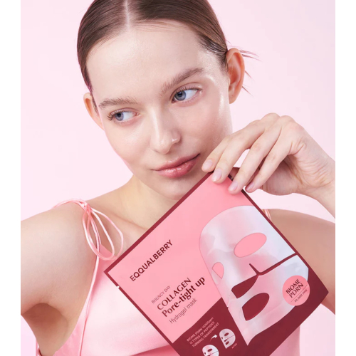 Eqqualberry - Maschera viso in idrogel Collagen Pore-tight up