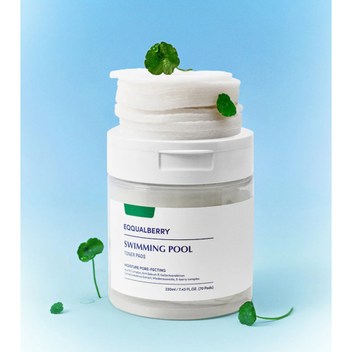 Eqqualberry - *Swimming Pool* - Dischetti tonificanti idratanti e lenitivi - 70 pads
