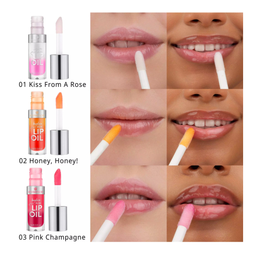 essence - Olio per labbra Hydra Kiss - 03: Pink Champagne