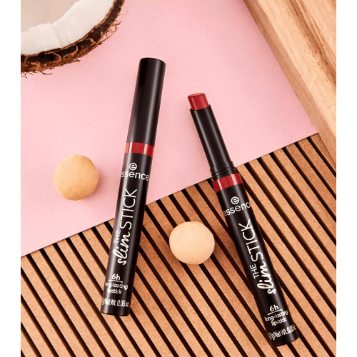 essence - Rossetto dal finish opaco a lunga tenuta The Slim Stick - 107: Hot Chili