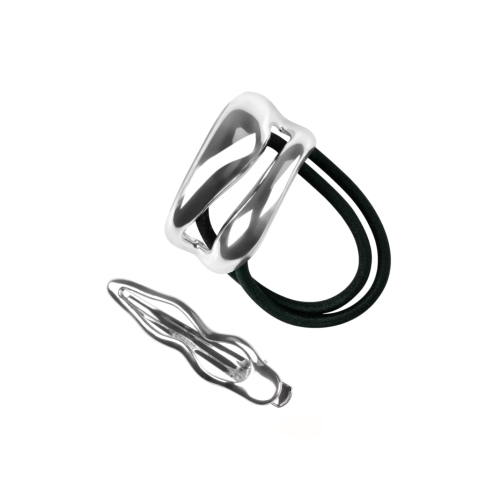 essence - *Crystal Crush* - Duo di scrunchie e fermaglio per capelli