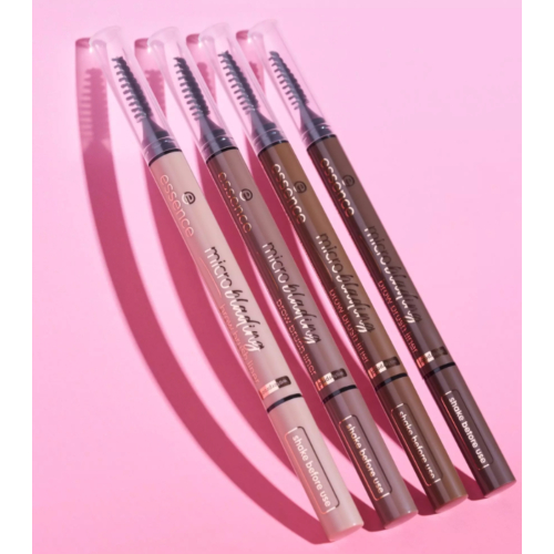 essence - Matita per sopracciglia Microblanding - 02: Light Brown