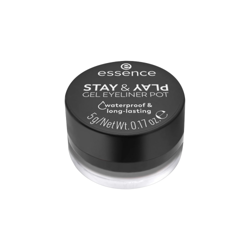 essence - Eyeliner in gel Stay & Play Waterproof - 01: Black
