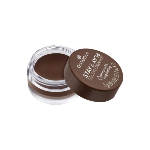 essence - Eyeliner in gel Stay & Play Waterproof - 02: Brown