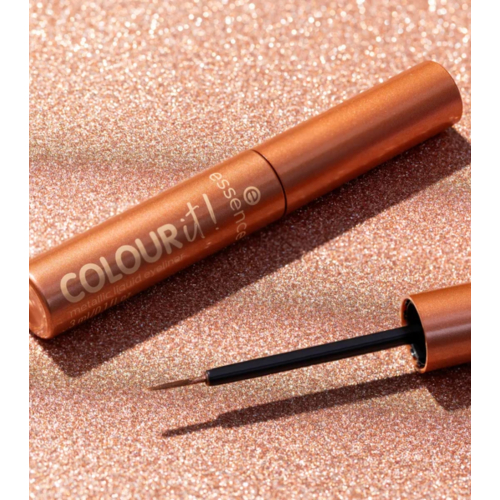 essence - Eyeliner liquido metallizzato  COLOUR it! - 01: Burnished Bronze