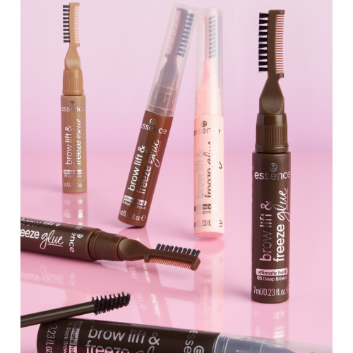 essence - Fijador di sopracciglia Brow Lift & Freeze Glue - 02: Light Brown