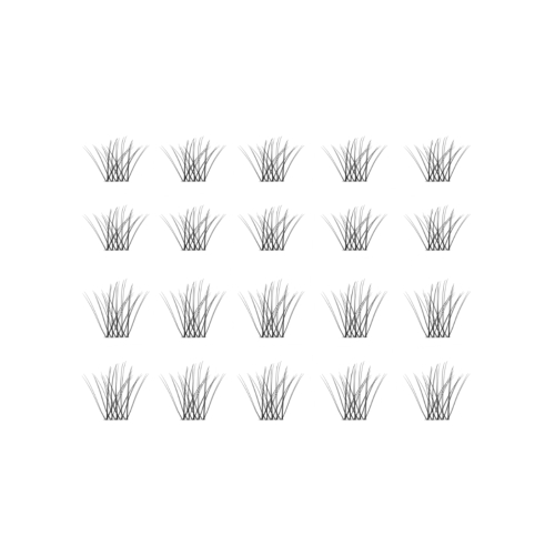 essence - Ciglia finte individuali What the Fake! - 06: Natural Cluster Black