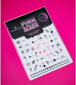 essence - *PINK is the new BLACK* - Adesivi per unghie che cambiano colore - 01: What The...Pink?!