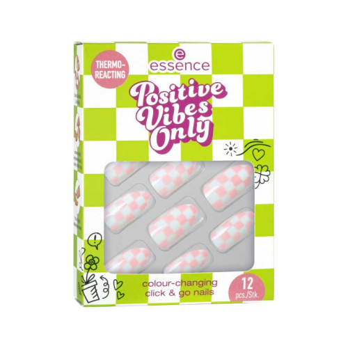 essence - *Positive Vibes Only* - Unghie finte termoreattive Click & Go
