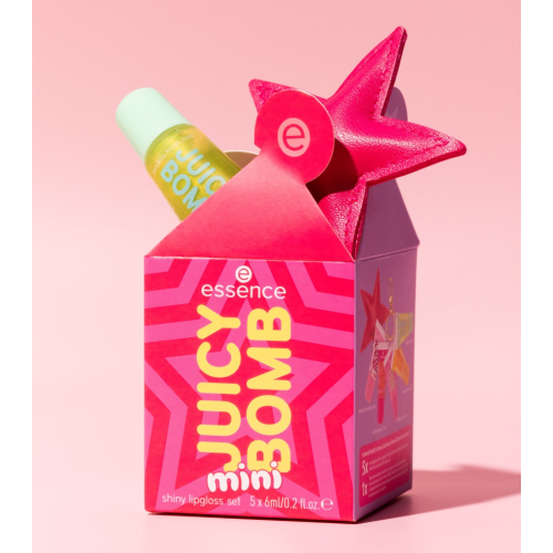 essence - Set di lucidalabbra Mini Juicy Bomb - Holiday Happiness