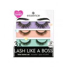 essence - Set di ciglia finte 3 x Lash Like A Boss - 01: My most loved lashes