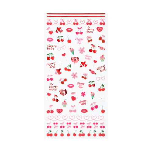 essence - *So Cherry Happy* - Adesivi per unghie With Extra Cherries, Please!