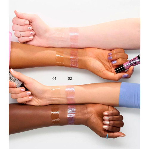 essence - Ombretto liquido Dewy Eye Gloss - 02: Galaxy Gleam