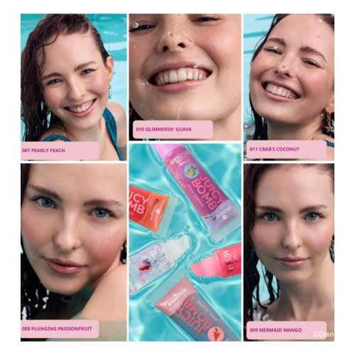 essence - *The Little Mermaid* - Set di lucidalabbra Juicy Bomb