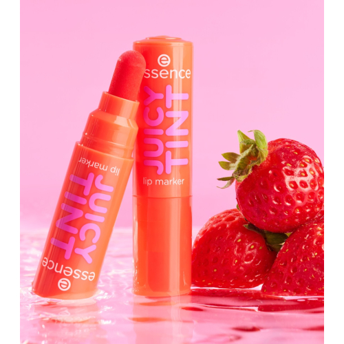 essence - Tinte labiale Juicy Tint Lip Marker - 02: Strawberry Szn