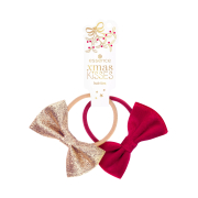 essence - *Xmas Kisses* - Scrunchie Duo - Mistletoe´s Bow, Kiss below!