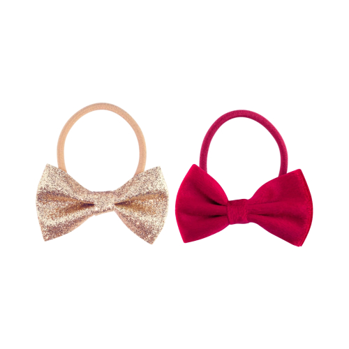 essence - *Xmas Kisses* - Scrunchie Duo - Mistletoe´s Bow, Kiss below!