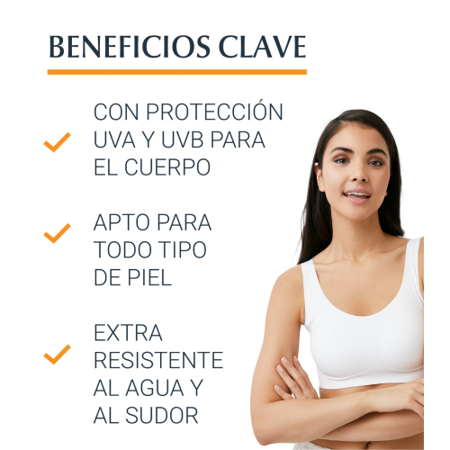 Eucerin - Crema solare protettiva per il corpo Sensitive Protect SPF50 Oil Control - Tocco asciutto