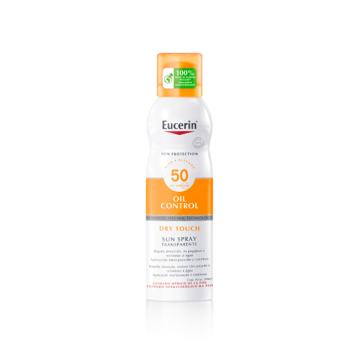 Eucerin - Crema solare spray per il corpo Oil Control SPF50 - Tocco asciutto